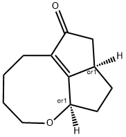 Pentaleno[1,6-bc]oxocin-6(2H)-one, 3,4,5,7,7a,8,9,9a-octahydro-, (7aR,9aR)-rel- (9CI) 结构式