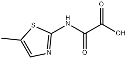 2-((5-甲基噻唑-2-基)氨基)-2-氧代乙酸 结构式