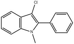 3-Chloro-1-methyl-2-phenyl-1H-indole 结构式
