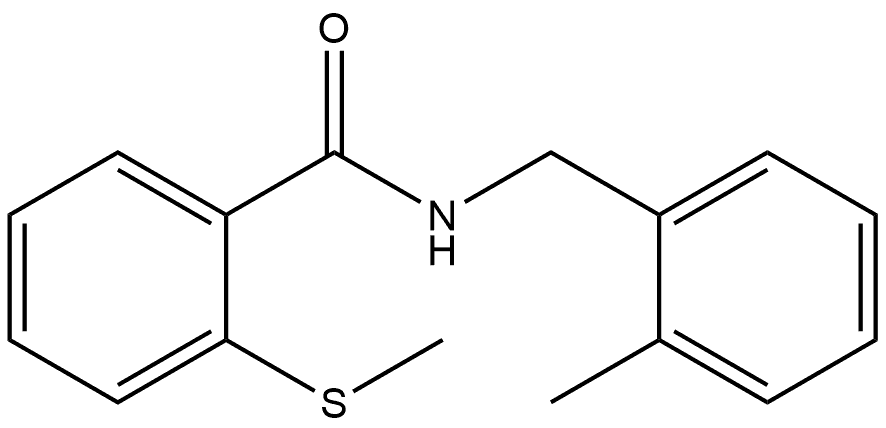 N-[(2-Methylphenyl)methyl]-2-(methylthio)benzamide 结构式