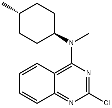 2-Chloro-N-methyl-N-(trans-4-methylcyclohexyl)quinazolin-4-amine 结构式