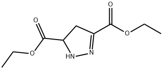 1H-Pyrazole-3,5-dicarboxylic acid, 4,5-dihydro-, 3,5-diethyl ester 结构式