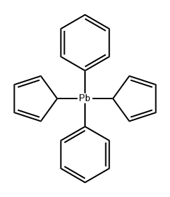 Plumbane, di-2,4-cyclopentadien-1-yldiphenyl- 结构式