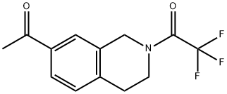 1-(7-Acetyl-3,4-dihydroisoquinolin-2(1H)-yl)-2,2,2-trifluoroethanone 结构式