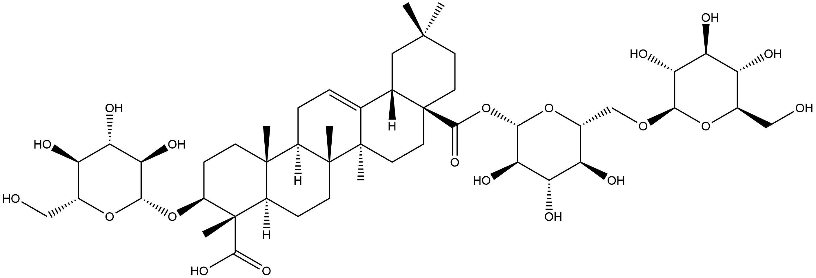 赤豆皂苷IV 结构式