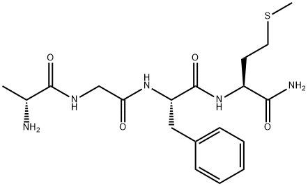 阿片类肽D-A-GFM-NH2 结构式