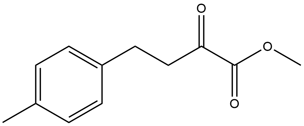 Benzenebutanoic acid, 4-?methyl-?α-?oxo-?, methyl ester 结构式
