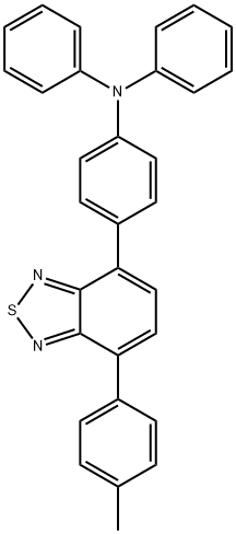 BENZENAMINE, 4-[7-(4-METHYLPHENYL)-2,1,3-BENZOTHIADIAZOL-4-YL]-N,N-DIPHENYL- 结构式