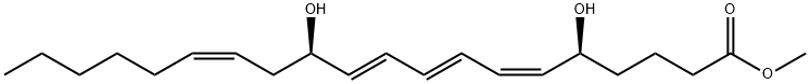 LEUKOTRIENE B4, METHYL ESTER 结构式