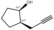 Cyclopentanol, 2-(2-propyn-1-yl)-, (1R,2R)-rel- 结构式