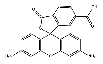 Spiro[isobenzofuran-1(3H),9'-[9H]xanthene]-6-carboxylic acid, 3',6'-diamino-3-oxo- 结构式