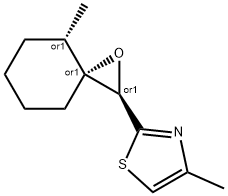 Thiazole, 4-?methyl-?2-?[(2R,?3R,?4S)?-?4-?methyl-?1-?oxaspiro[2.5]?oct-?2-?yl]?-?, rel- 结构式