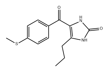 2H-Imidazol-2-one, 1,3-dihydro-4-[4-(methylthio)benzoyl]-5-propyl- 结构式