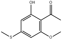 1-[2-hydroxy-6-methoxy-4-(methylsulfanyl)phenyl] ethan-1-one 结构式