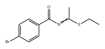 Ethanimidothioic acid, N-(4-bromobenzoyl)-, ethyl ester 结构式