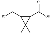 3-羟甲基-2,2-二甲基环丙基甲酸 结构式