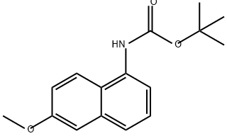 Carbamic acid, (6-methoxy-1-naphthalenyl)-, 1,1-dimethylethyl ester (9CI) 结构式