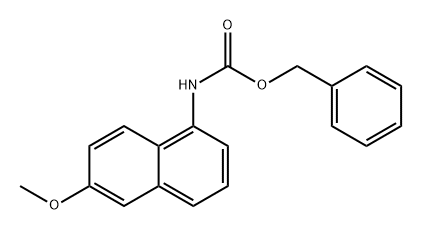 Carbamic acid, (6-methoxy-1-naphthalenyl)-, phenylmethyl ester (9CI) 结构式