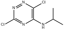 1,2,4-Triazin-5-amine, 3,6-dichloro-N-(1-methylethyl)- 结构式