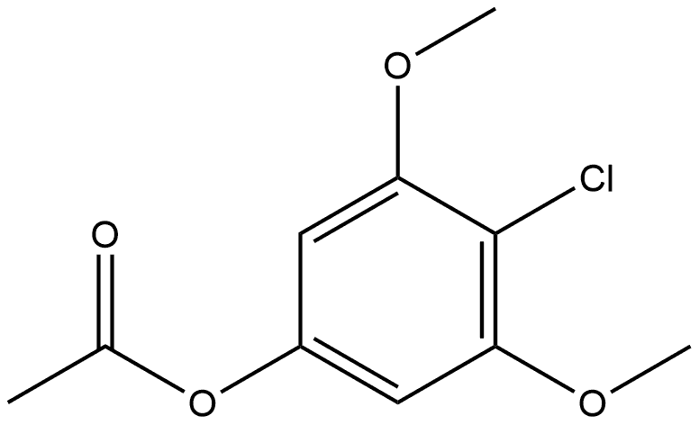 Phenol, 4-chloro-3,5-dimethoxy-, 1-acetate 结构式