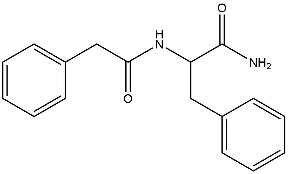 Benzenepropanamide, α-[(2-phenylacetyl)amino]- 结构式