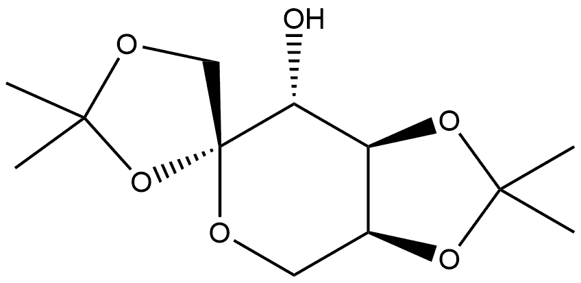 β-L-Fructopyranose, 1,2:4,5-bis-O-(1-methylethylidene)- 结构式