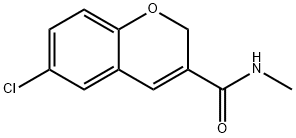 2H-1-Benzopyran-3-carboxamide, 6-chloro-N-methyl- 结构式