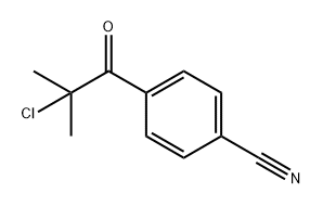 Benzonitrile, 4-(2-chloro-2-methyl-1-oxopropyl)- 结构式