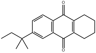 9,10-ANTHRACENEDIONE, 6-(1,1-DIMETHYLPROPYL)-1,2,3,4-TETRAHYDRO- 结构式