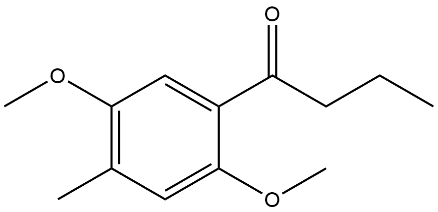 1-(2,5-Dimethoxy-4-methylphenyl)-1-butanone 结构式