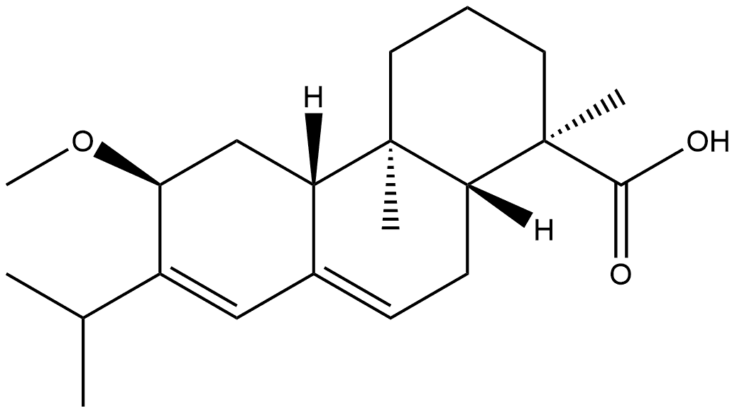 12Α-甲氧基松香酸 结构式