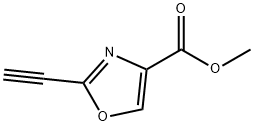 2-乙炔基噁唑-4-羧酸甲酯 结构式