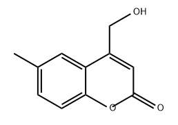 2H-1-Benzopyran-2-one, 4-(hydroxymethyl)-6-methyl- 结构式