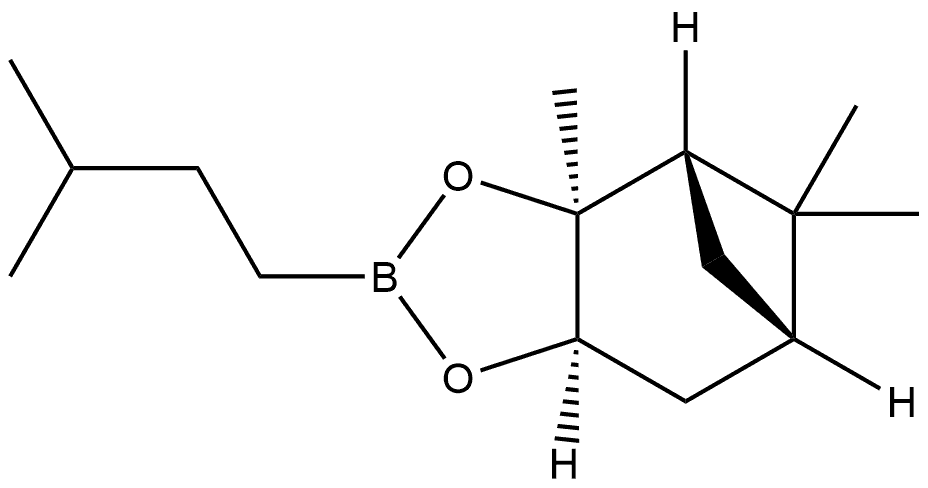 4,6-Methano-1,3,2-benzodioxaborole, hexahydro-3a,5,5-trimethyl-2-(3-methylbutyl)-, [3aS-(3aα,4β,6β,7aα)]- (9CI) 结构式