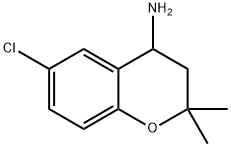 6-氯-2,2-二甲基色满-4-胺 结构式