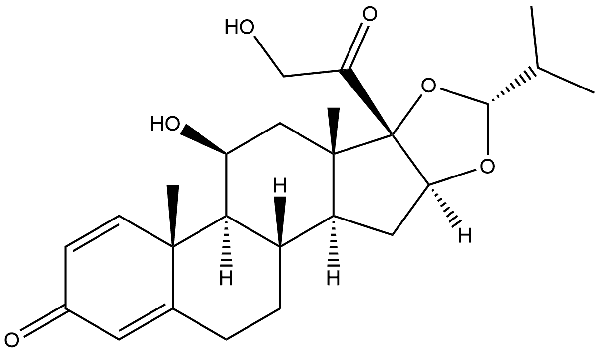 布地奈德杂质 结构式