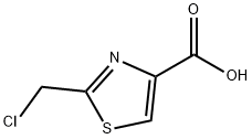 2-(氯甲基)噻唑-4-甲酸 结构式
