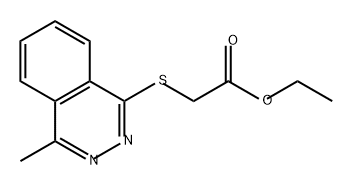 Acetic acid, 2-[(4-methyl-1-phthalazinyl)thio]-, ethyl ester 结构式