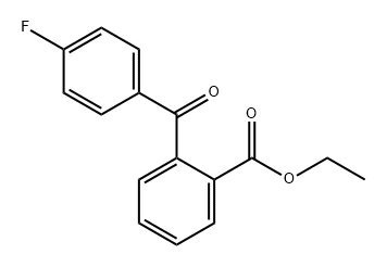 Benzoic acid, 2-(4-fluorobenzoyl)-, ethyl ester 结构式