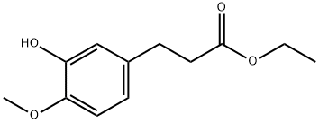 Ethyl 3-hydroxy-4-methoxyphenylpropanoate 结构式