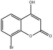 8-溴-4-羟基-2H-色烯-2-酮 结构式