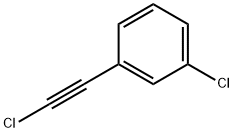 Benzene, 1-chloro-3-(2-chloroethynyl)- 结构式