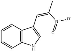 3-[(1Z)-2-硝基-1-丙烯-1-基]-1H-吲哚 结构式