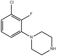 1-(3-氯-2-氟苯基)哌嗪 结构式
