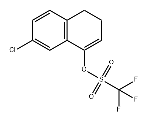 7-氯-3,4-二氢萘-1-基三氟甲基磺酸酯 结构式