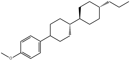 1-甲氧基-4-[(反式,反式)-4'-丙基[1,1'-联环己烷]-4-基]苯 结构式