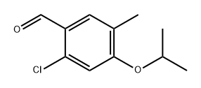 2-Chloro-4-isopropoxy-5-methylbenzaldehyde 结构式