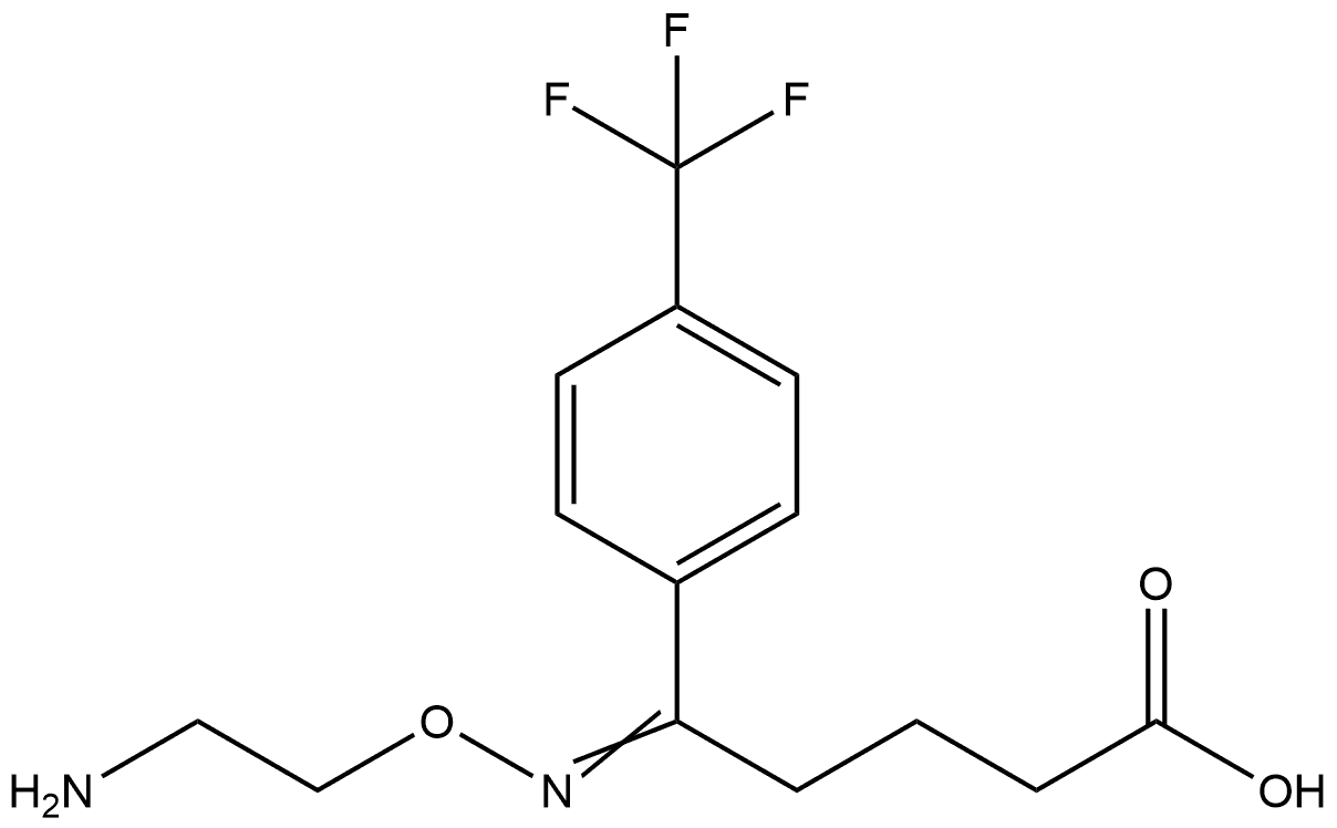 化合物 FLUVOXAMINE ACID 结构式