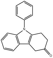 3H-Carbazol-3-one, 1,2,4,9-tetrahydro-9-phenyl- 结构式