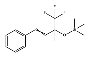 Benzene, [4,4,4-trifluoro-3-methyl-3-[(trimethylsilyl)oxy]-1-buten-1-yl]- 结构式